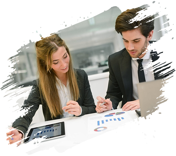Professional tax consultant illustration